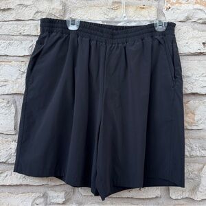Outdoor Voices Men's Black Athletic Shorts 7in Inseam Lined with Shorts